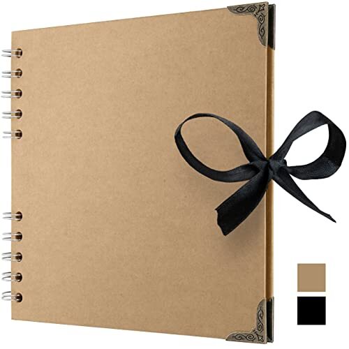 Bstorify Album fotografico quadrato per scrapbooking, 36 pagine (18 x 18 (N2h)