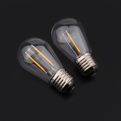 S14 Plastics Led Bulb E27/E26 3V 120V Warm White 2W 1W Shatterproof Lamp Bulbs