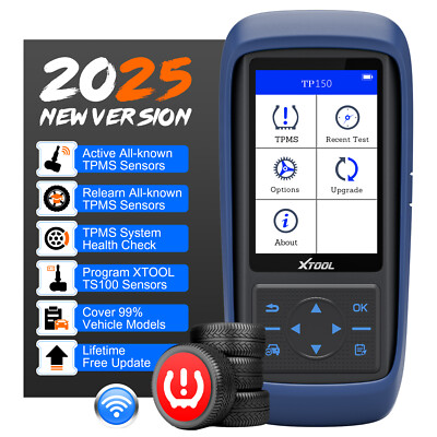 XTOOL TP150 WiFi TPMS Relearn Tool TPMS Sensors Activate/Reset TS100 Programming