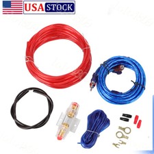 Car Audio Cable Kit 1500W Amp Amplifier Install RCA Subwoofer Sub Wiring 8 Gauge