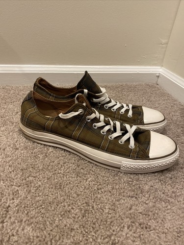 tan plaid converse