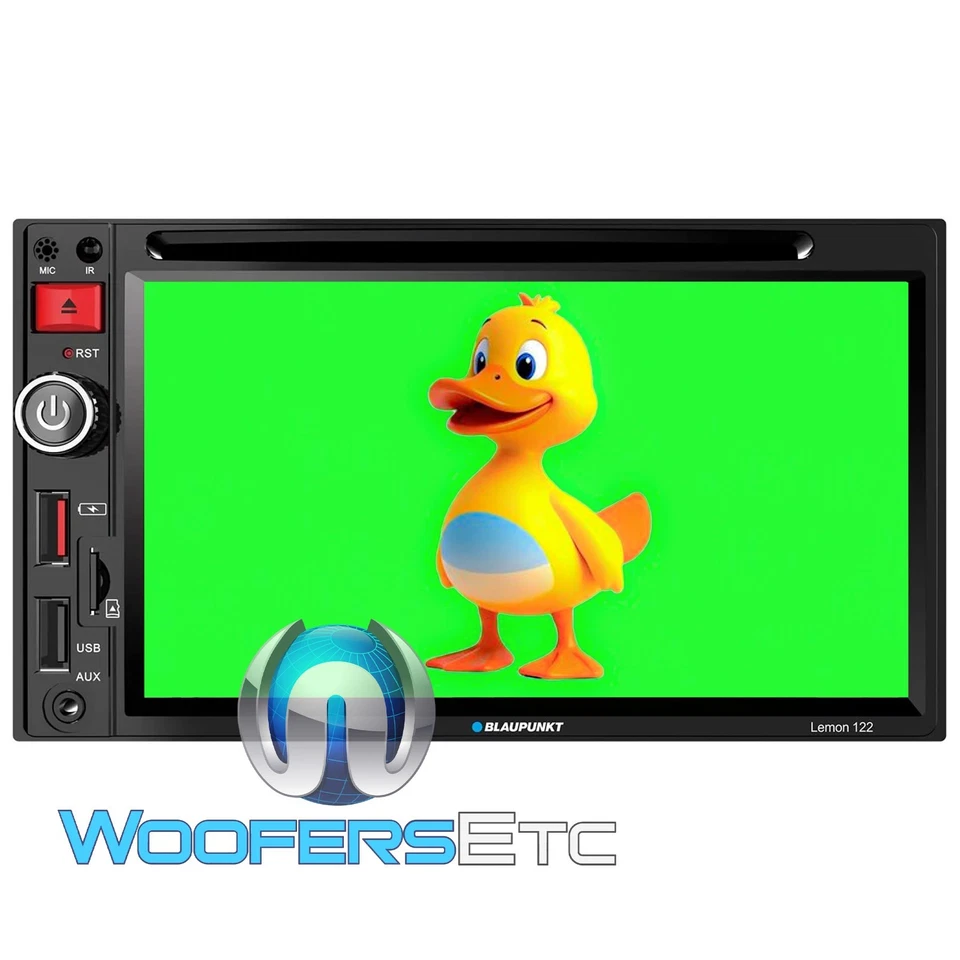 BLAUPUNKT LEMON 122 DOUBLE DIN 6.5" TOUCHSCREEN BLUETOOTH DVD CD USB STEREO NEW - Image 2 of 4