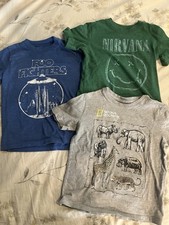 Band Tees and Animals T-Shirt Bundle Toddler Boys 4T 5T Short Sleeve