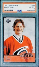 2003-04 Upper Deck Eric Staal Carolina Hurricanes #206 PSA 8 NM-MT Rookie Card. rookie card picture