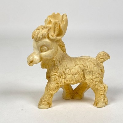 Vintage A. Santini Hard Resin Donkey Mule Reindeer Figurine Made in Italy