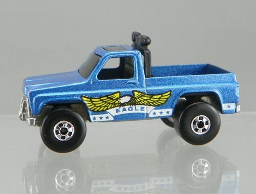 Vintage Hot Wheels 1/64 Diecast 1977 Blue Bywayman Eagle Chevy Pickup Truck NM