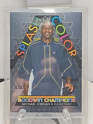 #ad 2022 MICHAEL JORDAN Upper Deck Goodwin Champions Platinum SPLASH OF COLOR #SCP1 $6.95