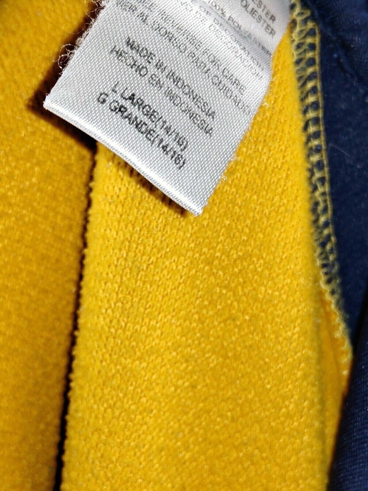 Reebok Predators Hoodie Boys Large (14-16) Yellow Navy Nashville Hockey NHL thumbnail 7