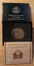 1992-D Columbus 500th Anniv Commem Half Dollar, Clad, UNC.  ** LOW MINTAGE **