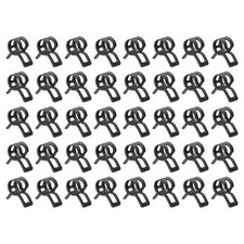 60pcs Spring Band Type Hose Clamps 6mm Silicone Vacuum Pipe Clip, Black