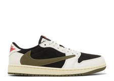Jordan 1 Retro Low OG SP Travis Scott Olive Women's Size 9.5W, DS BRAND NEW