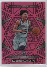 2024-25 Panini Obsidian Electric Etch Pink Flood 5/49 KJ Simpson Jr #151 0qw3