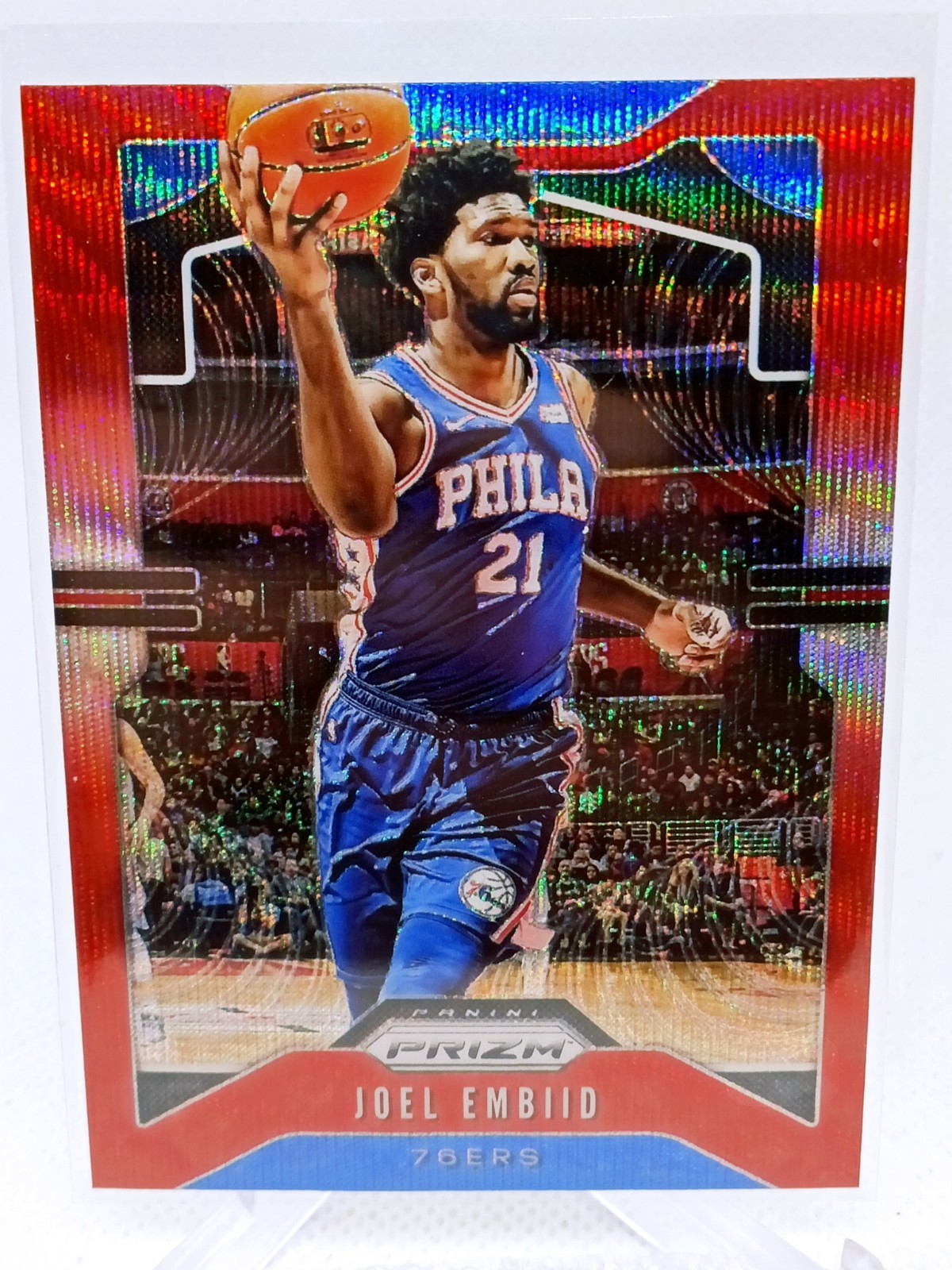 2019-20 Panini Prizm Ruby Wave Joel Embiid