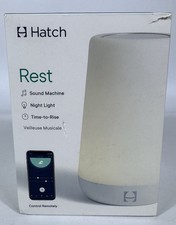 Hatch Rest Sound Machine HBREST In Box Night Light Time To Rise EUC Baby Toddler