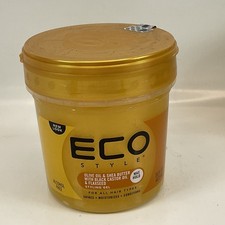 Eco Style Olive Oil Shea Butter Styling Gel Max Hold 16fl.oz w Black Castor Oil