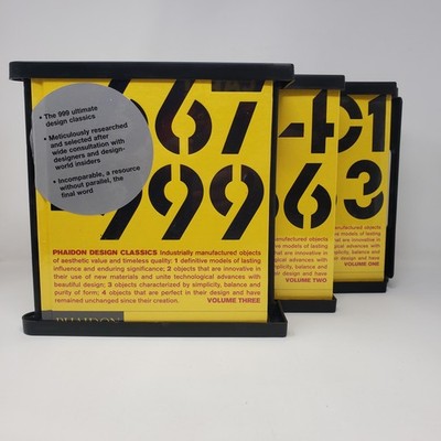 Phaidon Design Classics Complete 3 Volume Set 999 Objects Industrial NEW/SEALED