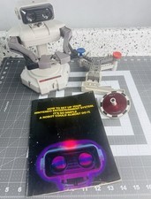 Vintage Nintendo NES R.O.B. Rob the Robot w Accessories And Book 1985
