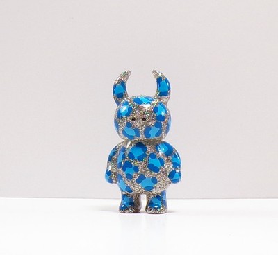 Uamou Blue Leopard with Silver Sparkle