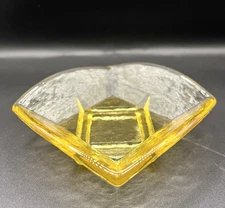 Vintage Fire & Light Glass Citrus Trinket Dish