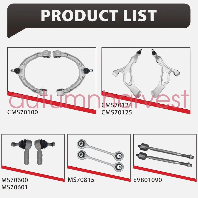 Рычаг управления передней верхней и нижней подвеской для Audi Q7 2007-2015 годов выпуска + комплект шаровых шарниров - Изображение 2 из 4