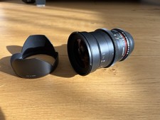 Samyang VDSLR UMC II EF-mount cine-lens: 35mm, f.1,5