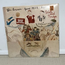 SEALED orig JOHN LENNON LP &ldquo;WALLS & BRIDGES&rdquo; 1974 USA 1st PRESS w/HYPE STICKER