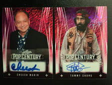 CHEECH MARIN & TOMMY CHONG 2025 POP CENTURY AUTOGRAPH  CARDS BOTH 4/8