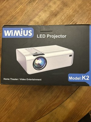 Wimius Model K2 W19 56 Watts HDMI Tabletop LED Projector White