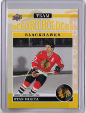 STAN MIKITA 25/26 Chicago Blackhawks Centennial Record Holders YELLOW SP #192