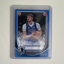 Topps Cooper Flagg Dallas Mavericks 2025-26 Bowman Blue Rookie Auto /150