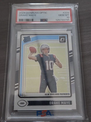 2024 Panini Donruss Optic - Rated Rookie Drake Maye #229 (RC) PSA 10 Gem Mint