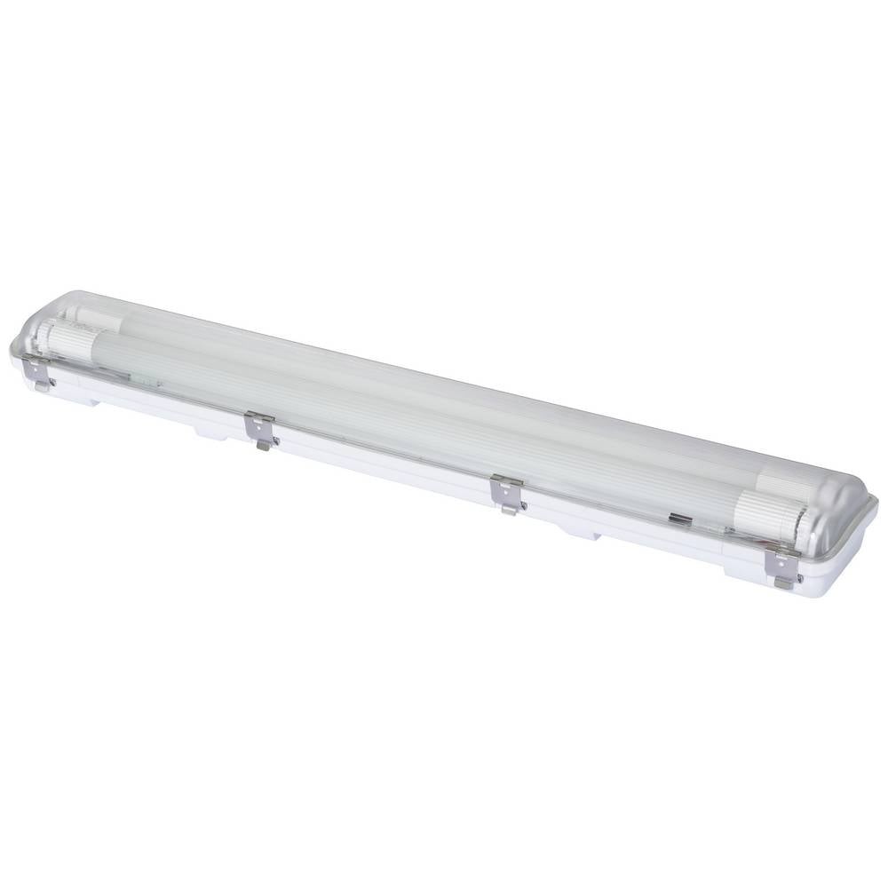 Tube LED T8 18W étanche Sygonix à haute luminosité gris pour sous-sol et atelier humide