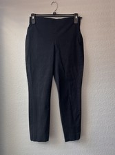 EVERLANE Lightweight Straight Leg Crop Pants Sz 10 Black Cotton Blend Ho Chi Min