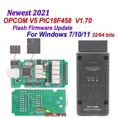 V5 V2.0 Pic18f458 Flash Firmware Update Kann Bus Op Com 1,70 Für Opel 1,70 Obd 