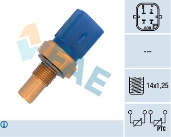 FAE 33791 Sensor, Coolant Temperature for Citroen, Fiat, Peugeot