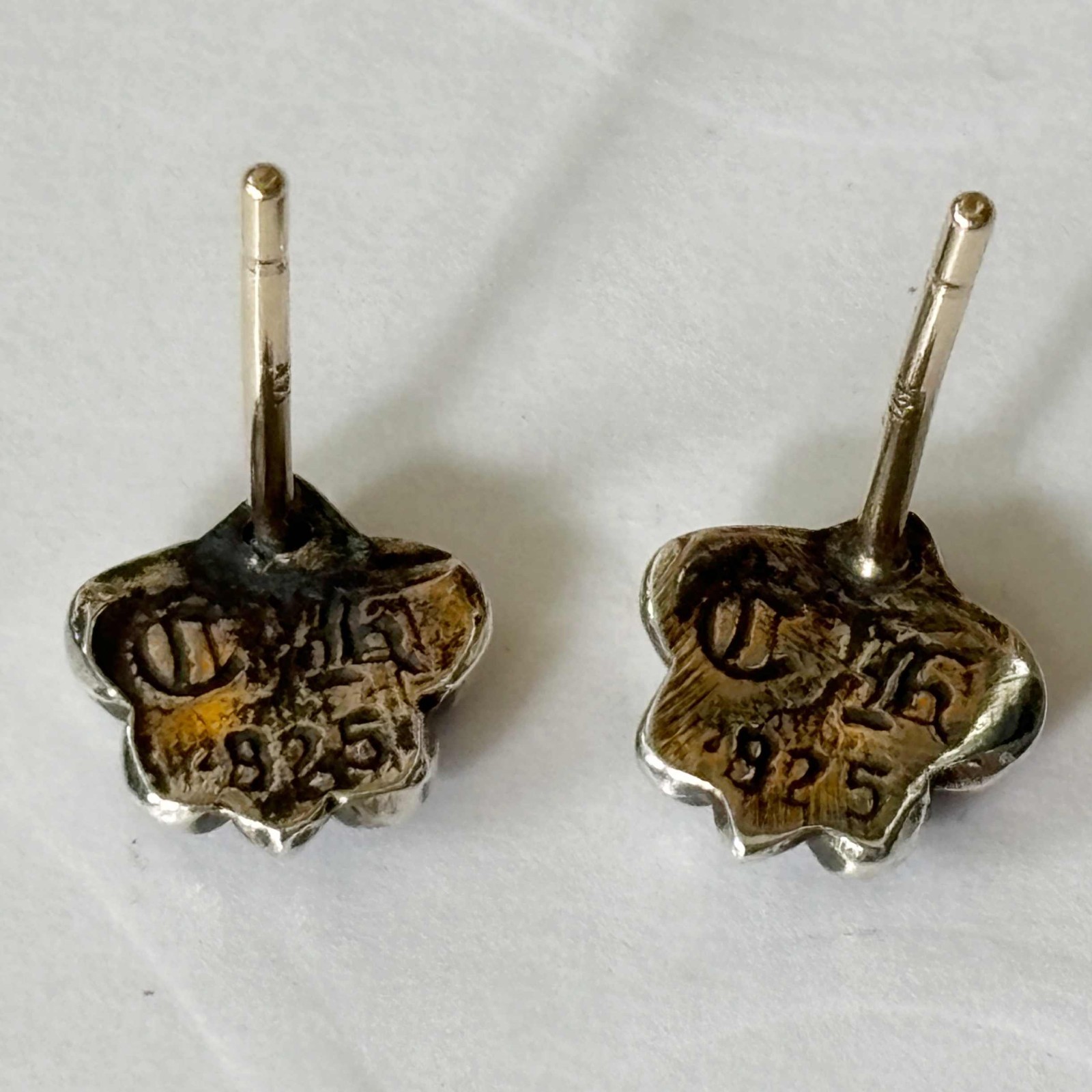 Brand New Chrome Hearts BS Fleur Stud Silver Earrings image 7
