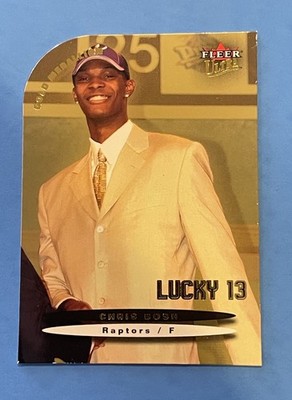 2003-04 Fleer Ultra Chris Bosh Die Cut LUCKY 13 RC #174 Raptors **(Card Ware)**