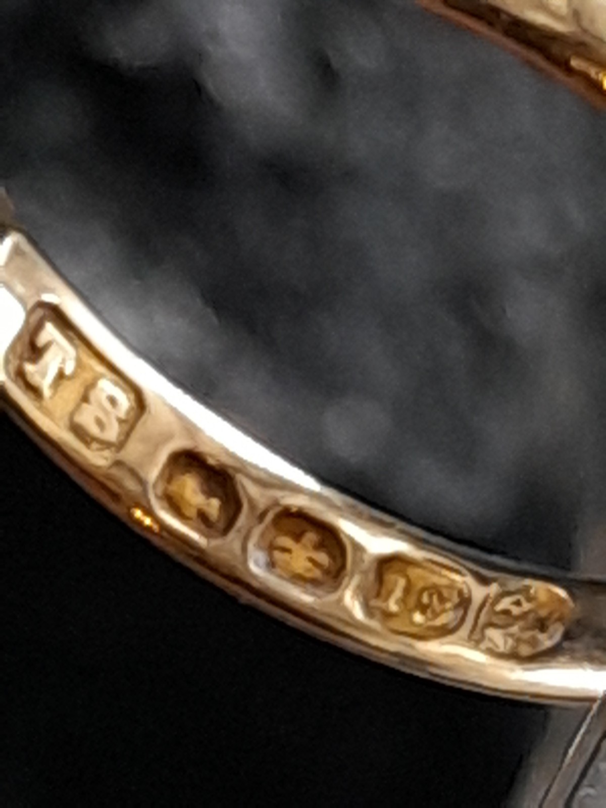 18ct gold Victorian wedding ring original Box Size M, 1.82g Newcastle Assay Rare image 7