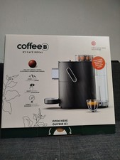 Coffee B Globe Kaffeemaschine Schwarz Cafe Royal mit Kaffee (inkl. Kaffeekugeln)