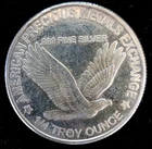 1/4 Troy oz .999 Fine Silver Round, UNC
