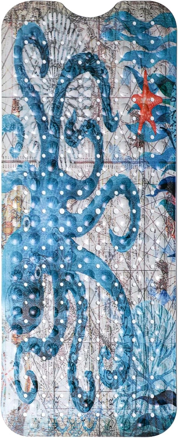 MOLFUJ Octopus Duschmatte, rutschfeste Badewannenmatten für Stil 2