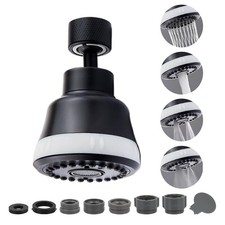 Faucet Aerator Sprayer Attachment, Kitchen Head Black