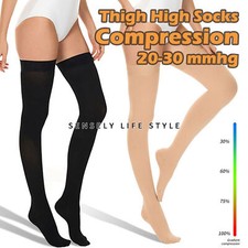 Thigh High Compression Stockings 32mmHg Pain Relief Alleviates Varicose Veins