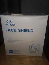 25 Piece (9") Face Shield INTCO   Lightweight Clear Anti-Fog Protection 13"x9"  
