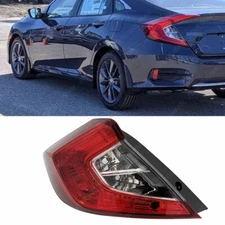 Sedan Only For 2016-2021 Honda Civic Outer Tail light Rear Lamp Left W/O Bulb LH