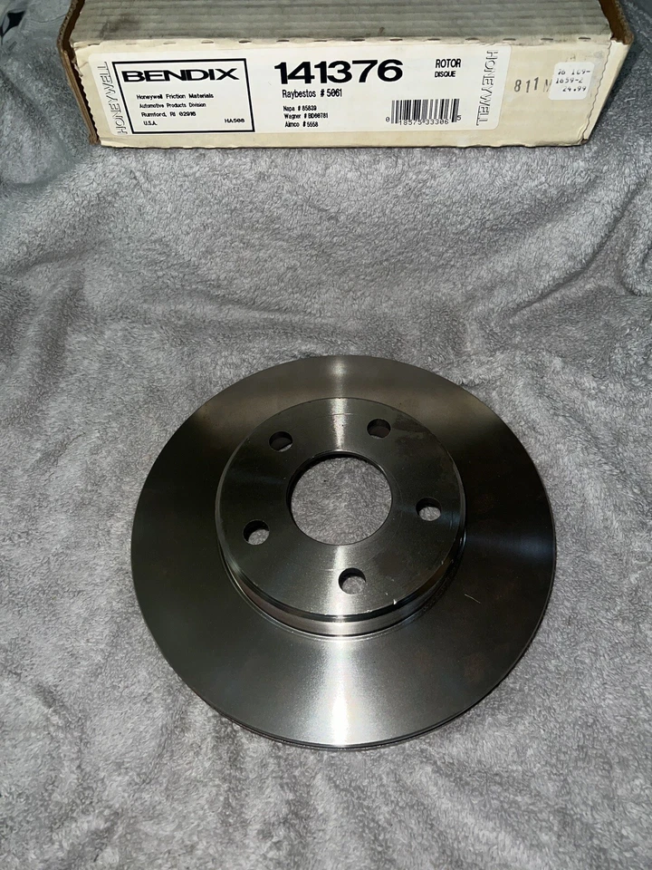 ROTOR FRENO DISCO DELANTERO BENDIX 141376 5 TACOS 85-91 GM CHEVROLET BUICK PONTIAC OLDS Foto 3 de 4