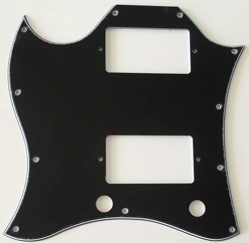New For Gibson SG Standard Style Full Face Lefthand Guitar Pickguard,3 Ply Black