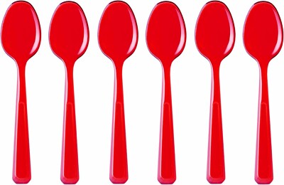 Guzzini - Set 6 Cucchiaini Belle Epoque Rossi 12 cm