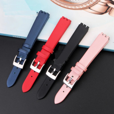 Leder Uhrenarmband passend für Swatch Irony YSS213G YSS288G YSS222G Seidenarm...