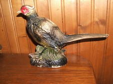 Vintage Hard Plastic Resin Pheasant Bird Statue Figurine